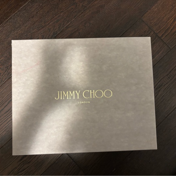 Jimmy Choo Gold Saeda 100 Heeled Sandals - Picture 3 of 4